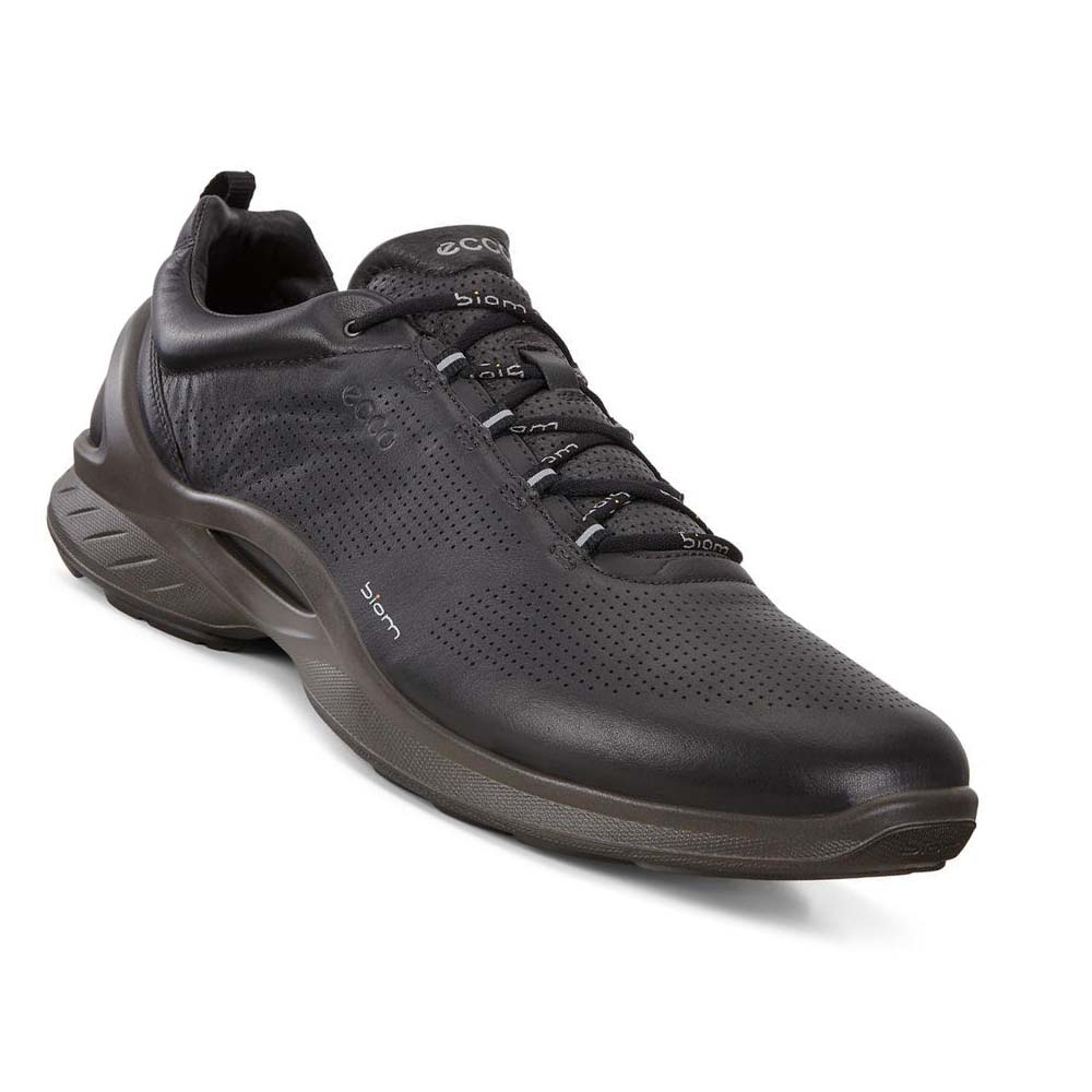 Men's Ecco Biom Fjuel Train Sneakers Black | USA 608EBC